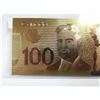 Image 5 : $100 Canada 24K gold plated copy bill