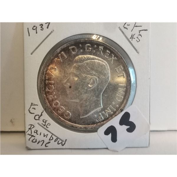 1937 Canada silver dollar