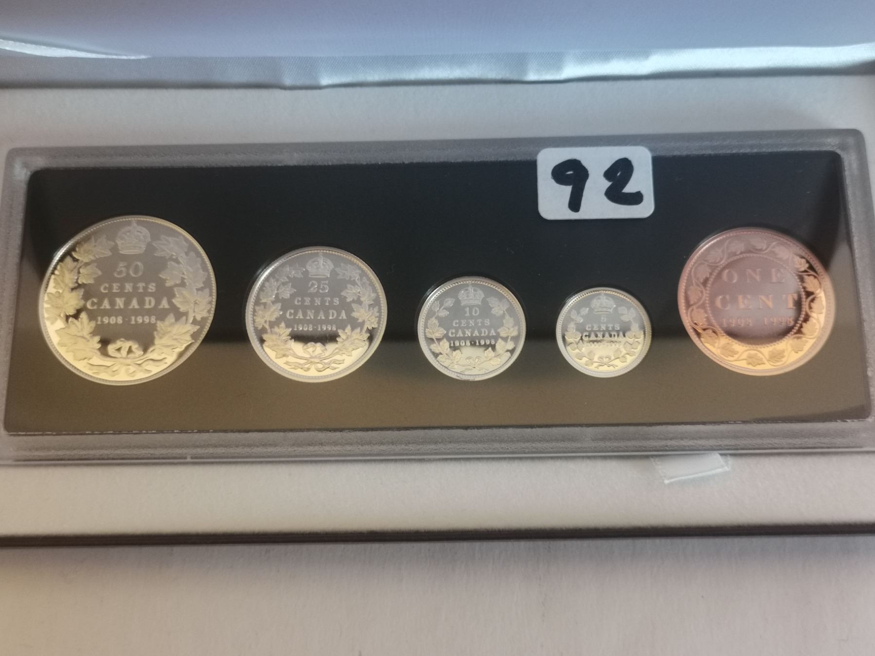1908 Coin Set 90th anniversary proof coin set 1908-1998
