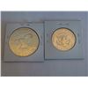 Image 2 : gold plated 1979 half dollar + 1971 US dollar