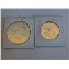 Image 3 : gold plated 1979 half dollar + 1971 US dollar