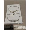 Image 1 : Lot of 2 aurora borealis rhinestone necklaces