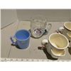 Image 3 : Lot of mugs, shaving (2), Esso advertising, blue Pyrex, child’s mug