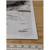 Image 4 : Prints of sled dogs and bio of Pinehouse First Nation artist Gary Natomagan, signed