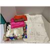 Image 1 : Lot of silk scarves (4) and embroidered silk vest