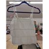 Image 5 : Full length cotton Bib Apron with Battenburg lace and cotton bodice