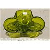 Image 1 : Green chalet art glass bowl