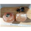 Image 2 : Electric Salt lamp and salt candle holder