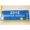 Image 1 : Mint Edmonton 1972 contractor license plate