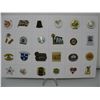 Image 1 : LOT OF 24 DIFFERENT SASKATCHEWAN TOWN PINS - All Different than Next Lot