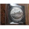 Image 2 : 2012 CANADIAN  .9999 SILVER $20 MINT COIN - FAREWELL to the PENNY with Folder