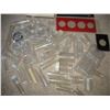 Image 2 : LARGE LOT of USED COIN HOLDERS,  COIN TUBES & CAPSULES