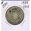 Image 1 : 1939 CANADIAN SILVER 50 CENT COIN