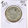Image 1 : 1943 CANADIAN SILVER 50 CENT COIN