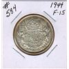 Image 1 : 1944 CANADIAN SILVER 50 CENT COIN
