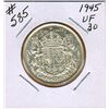Image 1 : 1945 CANADIAN SILVE 50 CENT COIN