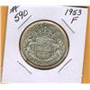 Image 1 : 1953 CANADIAN SILVER 50 CENT COIN