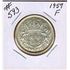 Image 1 : 1957 CANADIAN SILVER 50 CENT COIN