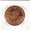 Image 1 : 1 OUNCE COPPER -  .999 FINE - US STANDING LIBERTY QUARTER COIN DESIGN