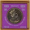 Image 1 : 2002 GREAT BRITAIN - QUEEN ELIZABETH II GOLDEN JUBILEE - 5 Pound Coin