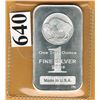 Image 1 : ONE OUNCE -  .999 FINE 1 TROY OUNCE SILVER BAR - BUFFALO