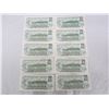 Image 2 : 10 Crisp 1973 One Dollar Bills