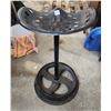 Image 3 : Metal tractor seat stool, on Massey-Harris wheel - 28"H
