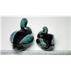 Image 2 : 2 Blue Mountain pottery swans - 1 large, 1 med