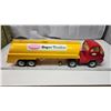 Image 1 : Metal "Tonka" supertanker, semi truck and trailer