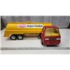 Image 2 : Metal "Tonka" supertanker, semi truck and trailer