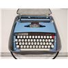 Image 1 : "Webster" portable blue typewriter, in carrying case - excellent condition