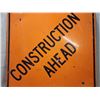 Image 2 : Large, Construction ahead highway sign - 36"x36"