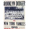 Image 2 : Brooklyn Dodgers vs New York Yankees 1955, world series poster
