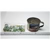 Image 3 : Ponderosa Ranch tin cup and marbles