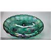Image 2 : Large green carnival glass bowl