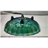 Image 4 : Large green carnival glass bowl