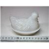 Image 2 : Small milk glass, Hen on a nest