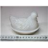 Image 2 : Small milk glass, Hen on a nest