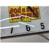 Image 4 : "Dogs n Suds Root Beer" advertising electric lighted wall clock 15.5" X 15.5"