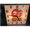 Image 5 : "Dogs n Suds Root Beer" advertising electric lighted wall clock 15.5" X 15.5"