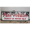 Image 1 : Large Porcelain (6ft x 2ft) "Marvelube Motor oil" sign - rough