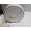 Image 4 : vintage white enamel pot and lid
