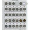 Image 1 : Sheet of Canadian 5 cent coins - 1922-1948 mixed