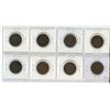 Image 2 : Sheet of 8, Canadian large cent pennies - 1903-1920