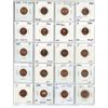 Image 1 : Sheet of 20, Canadian 1 cent proof pennies - 1959-1985 mixed