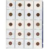 Image 2 : Sheet of 20, Canadian 1 cent penny coins - 1983-2008 mixed