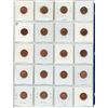 Image 2 : Sheet of 20, Canadian 1 cent penny coins - 1994-2012 mixed