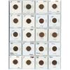 Image 1 : Sheet of 20, Canadian 1 cent penny coins - 1983-2000 mixed