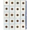 Image 2 : Sheet of 20, Canadian 1 cent penny coins - 1983-2000 mixed