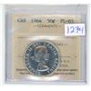 Image 1 : 1964 ICCS graded, Canadian silver 50 cent coin - PL65